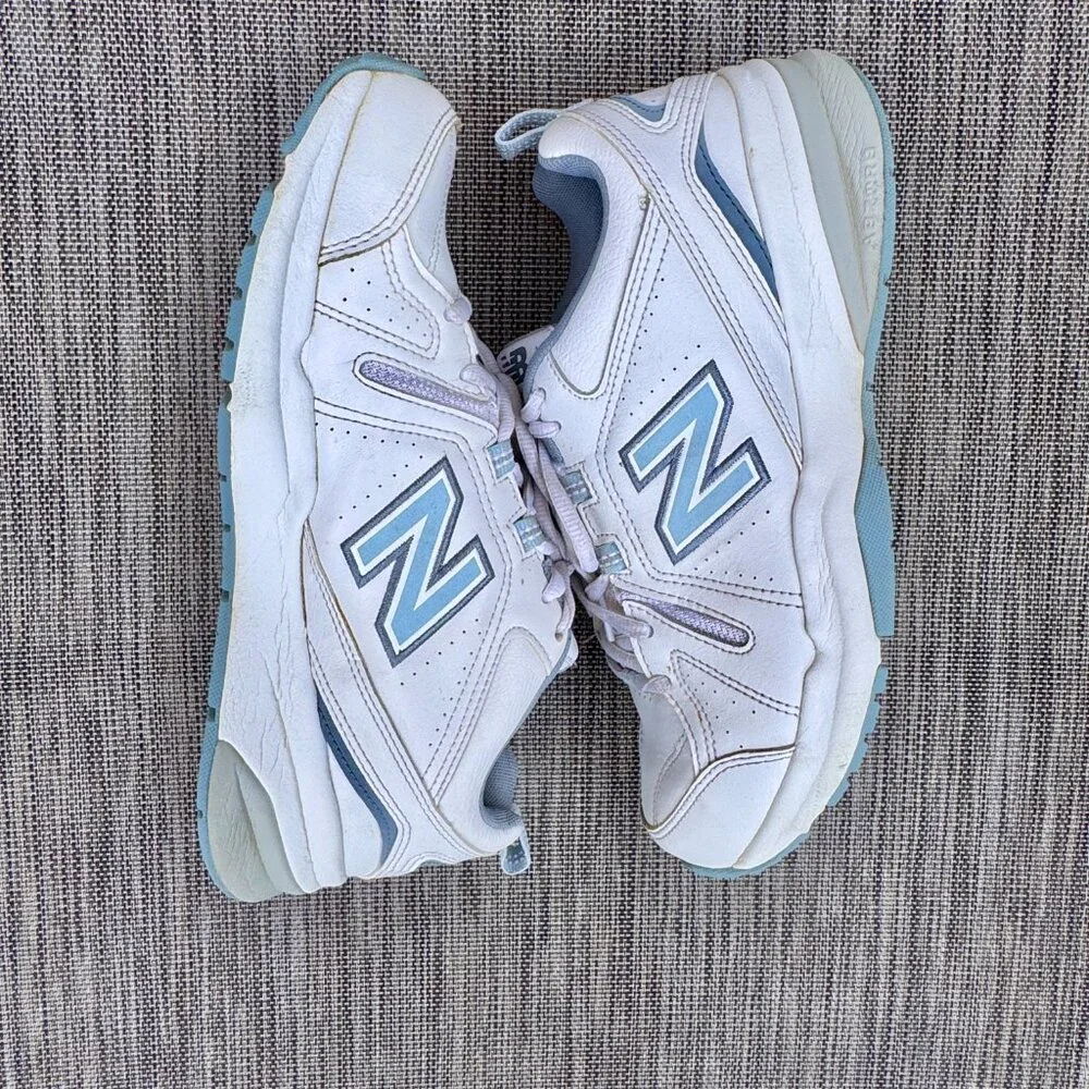 New Balance 608 Athletic Trainers Womens Sz 8.5 Mens Sz 7 White Leather - Picture 5 of 10
